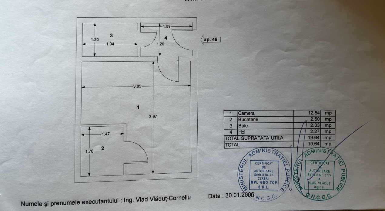 20mp, fara risc seismic, bloc reabilitat, teava gaza in casa, mobilata