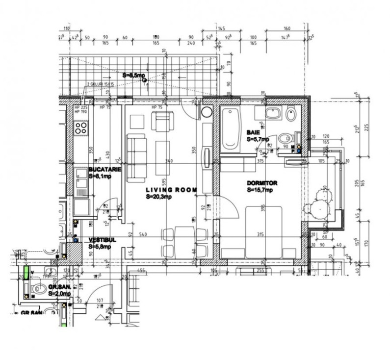 Apartament 2 camere Privighetorilor Baneasa-Pipera