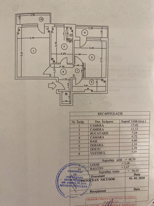 Apartamentul perfect pentru un stil de viață modern și confortabil, 2 cam, 52mp